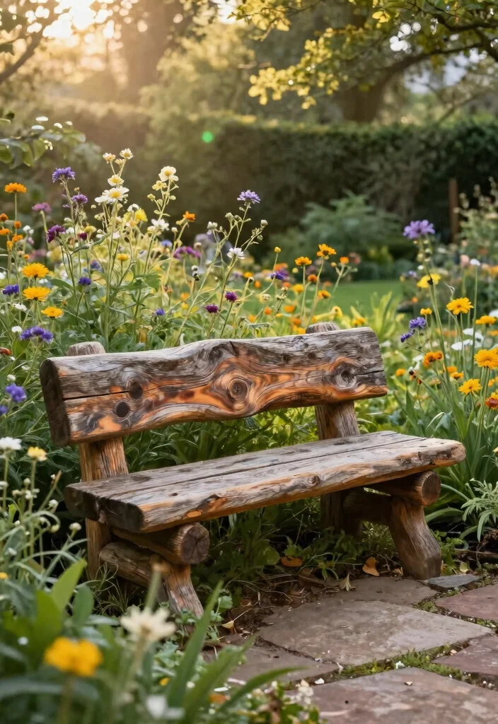 13 Best Patio Bench Ideas for Your Backyard Seating Layouts 8 13 Best Patio Bench Ideas for Your Backyard Seating Layouts 8. Rustic Log Bench 0