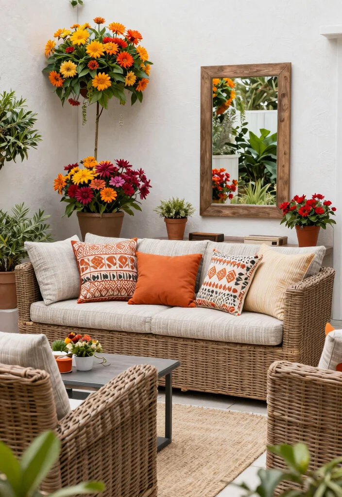 13 Classic Wicker Patio Furniture Ideas for Porches 13. Seasonal Flexibility 0