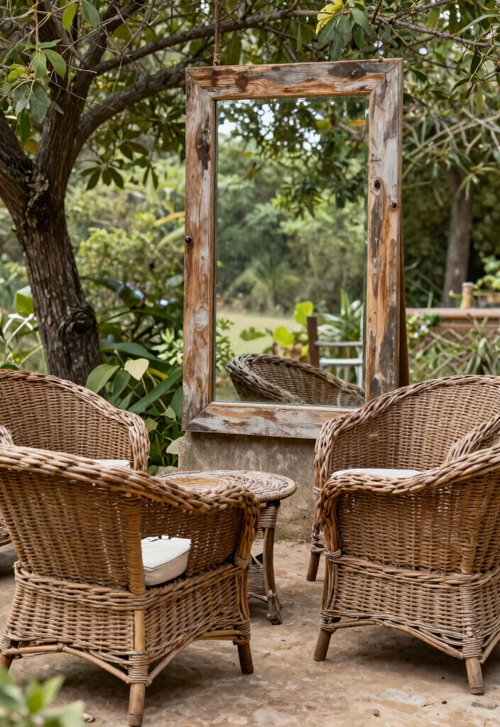 13 Classic Wicker Patio Furniture Ideas for Porches 7. Rustic Charm 0