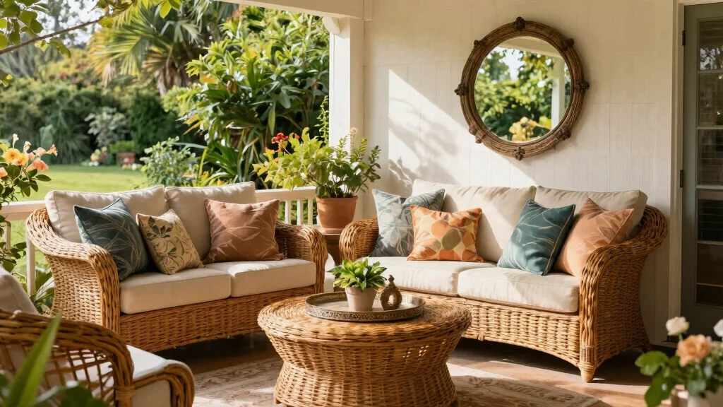 13 Classic Wicker Patio Furniture Ideas for Porches