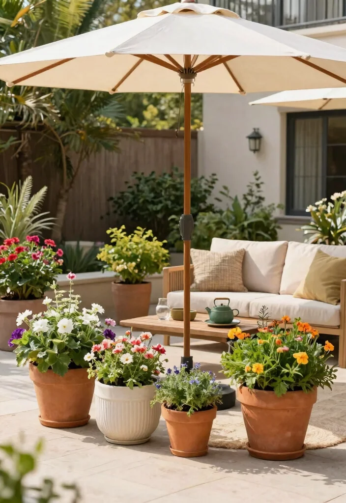 13 Clever Umbrella Base Planter Ideas Hide the Stand Conclusion 0