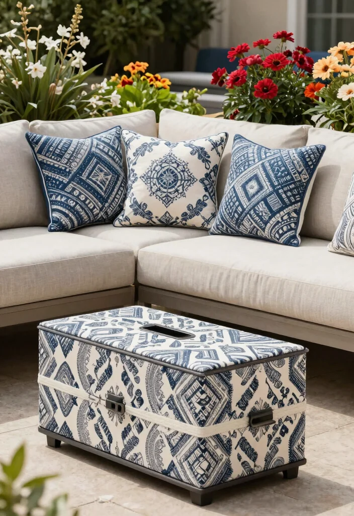 13 Cozy Outdoor Cushion Inspiration for Lounge Areas 12. Custom Made Cushions for a Personal Touch 0