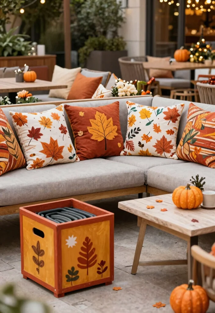 13 Cozy Outdoor Cushion Inspiration for Lounge Areas 13. Seasonal Themes with Cushions 0