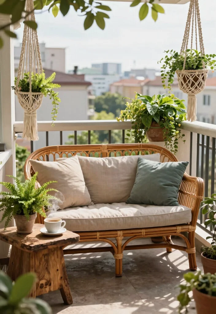13 Cute Patio Loveseat Ideas for Small Balconies 1 13 Cute Patio Loveseat Ideas for Small Balconies 1. Vintage Rattan Loveseat 0