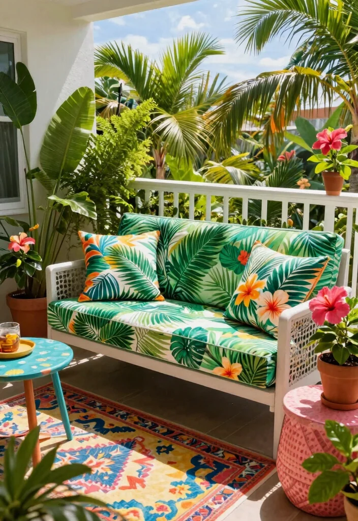 13 Cute Patio Loveseat Ideas for Small Balconies 10 13 Cute Patio Loveseat Ideas for Small Balconies 10. Tropical Vibes Loveseat 0