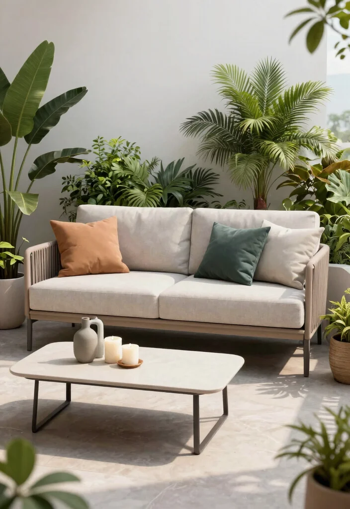 13 Cute Patio Loveseat Ideas for Small Balconies 11 13 Cute Patio Loveseat Ideas for Small Balconies 11. Chic Two Seater Sofa 0