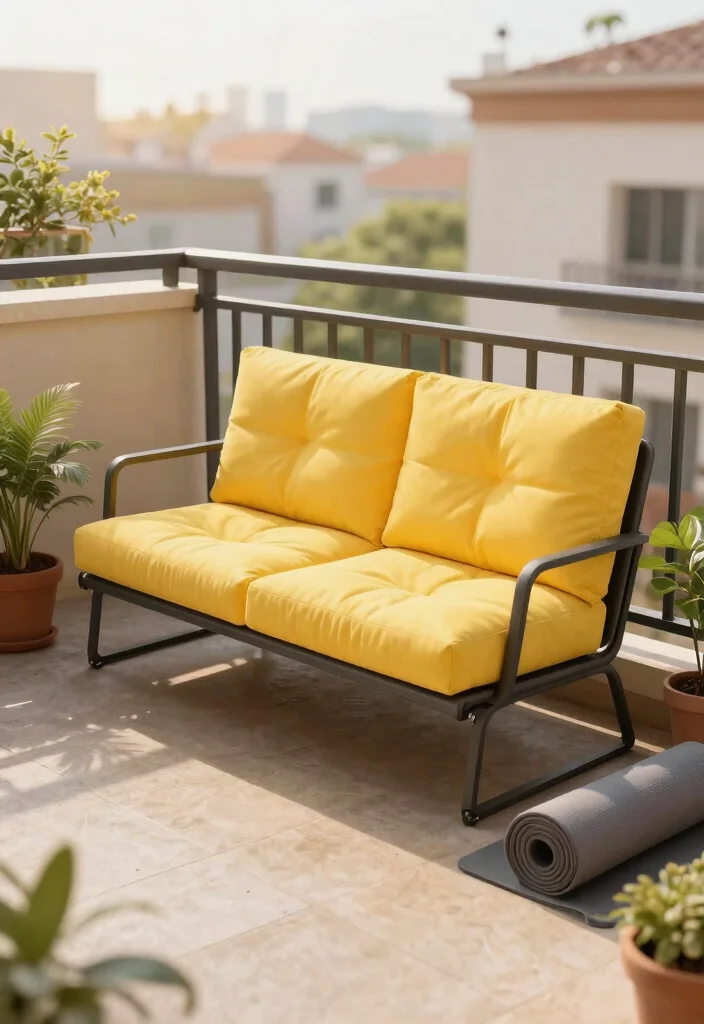 13 Cute Patio Loveseat Ideas for Small Balconies 6 13 Cute Patio Loveseat Ideas for Small Balconies 6. Folding Loveseat for Flexibility 0