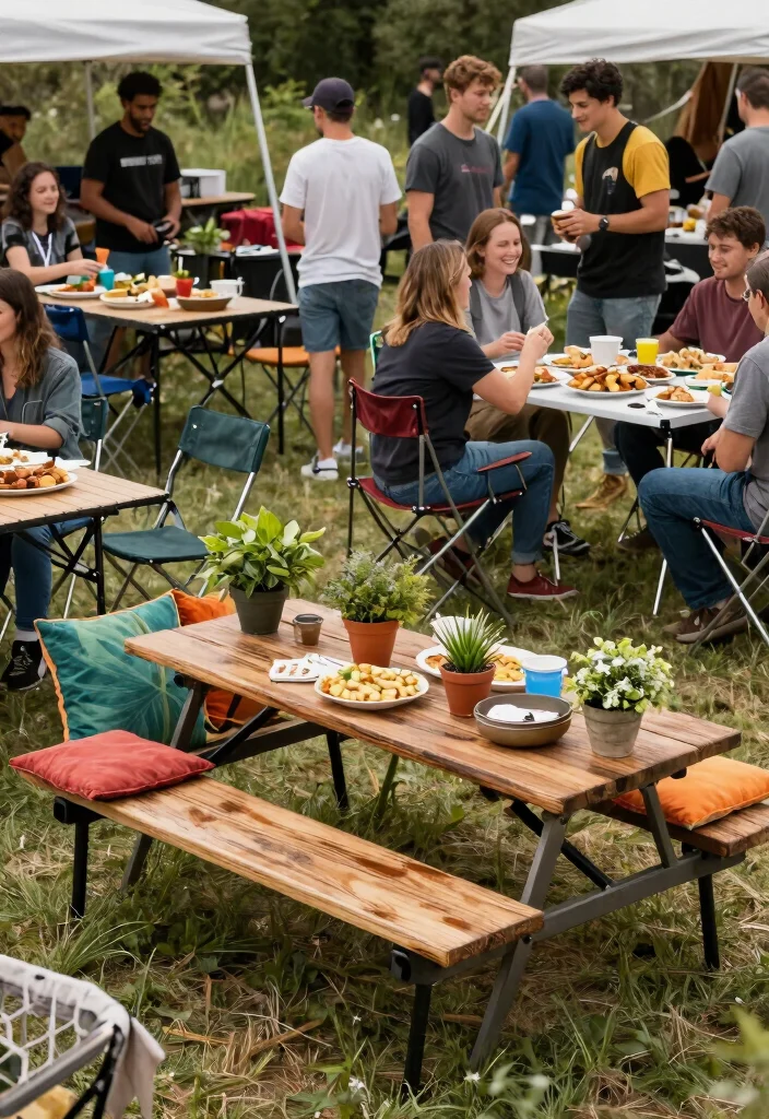 13 Life Changing Pop Up Canopy Tips for Tailgating 3. Use Portable Furniture for Versatility 0