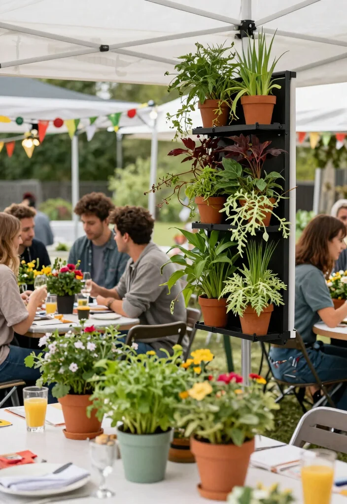 13 Life Changing Pop Up Canopy Tips for Tailgating 6. Incorporate Greenery 0