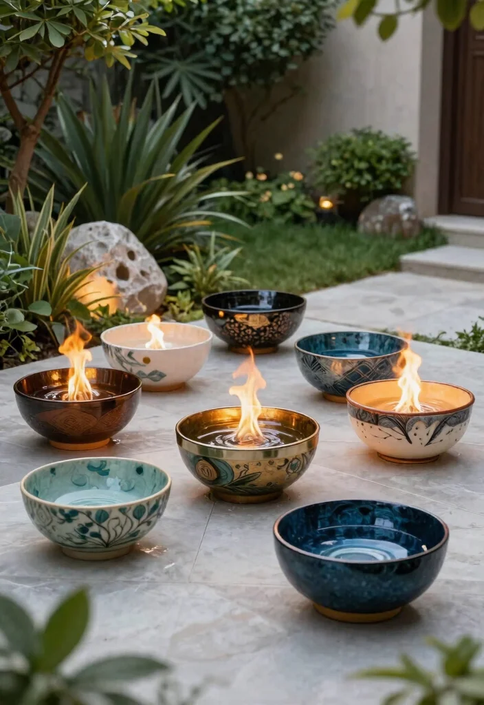 13 Luxury Fire and Water Bowl Ideas for a Resort Vibe 13. Customizable Fire and Water Bowls 0