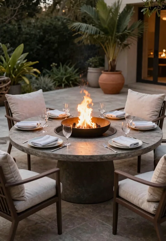13 Luxury Fire and Water Bowl Ideas for a Resort Vibe 6. Fire Bowl Table 0