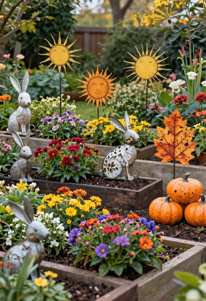 13 Modern Outdoor Wall Art Ideas Metal Designs 13. Seasonal Metal Decor 0