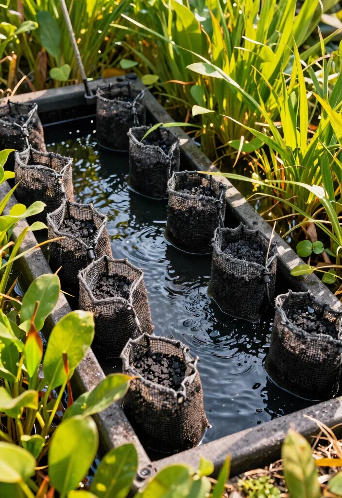 13 Natural Pond Bog Filter Ideas Eco Friendly 11. Biochar Filter System 0