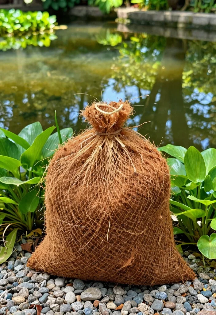 13 Natural Pond Bog Filter Ideas Eco Friendly 5. DIY Coconut Fiber Filter 0