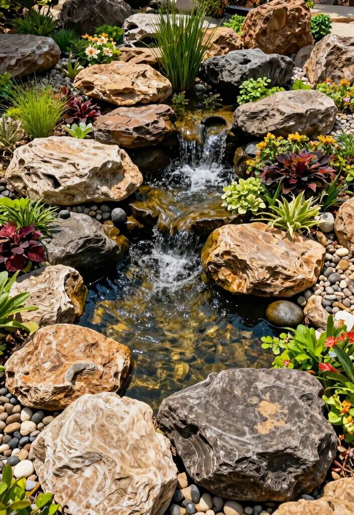 13 Natural Pond Bog Filter Ideas Eco Friendly 6. Rock Garden Bog Filter 0