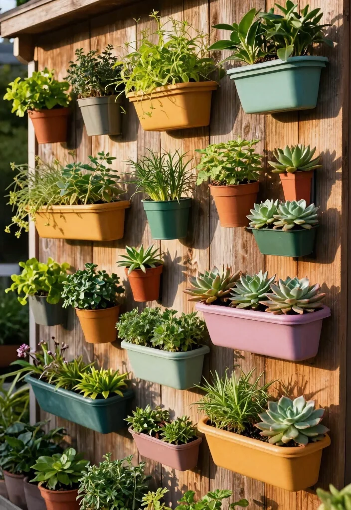 13 Practical Outdoor Shelving Ideas for Plant Displays 2 13 Practical Outdoor Shelving Ideas for Plant Displays 2. Vertical Wall Gardens 0