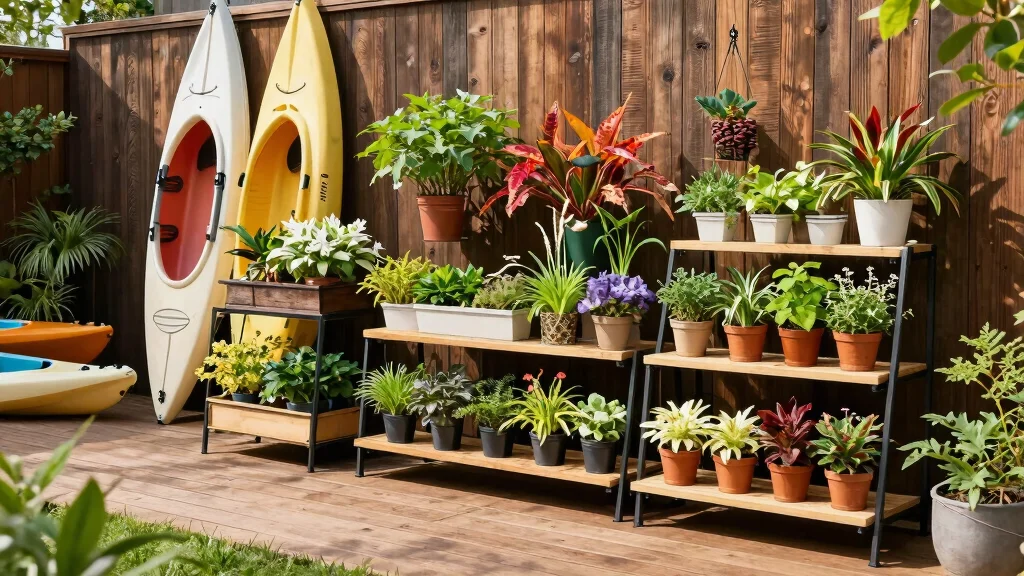 13 Practical Outdoor Shelving Ideas for Plant Displays