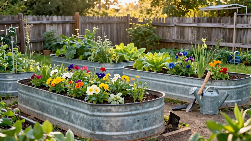 13 Rustic Raised Bed Garden Ideas Using Galvanized Metal