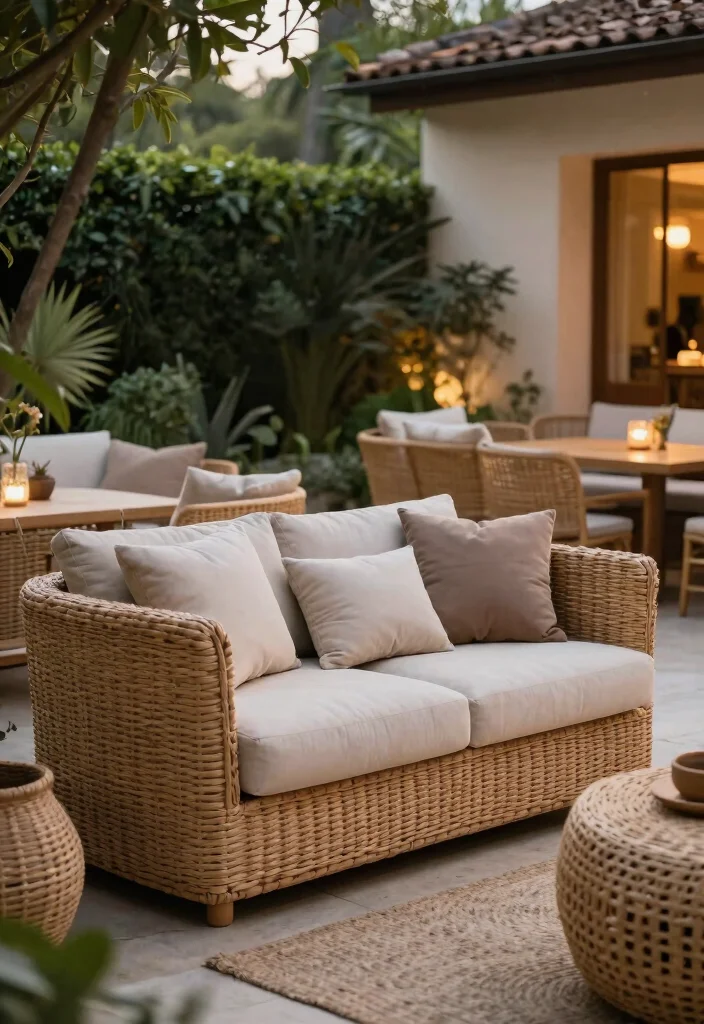 13 Stunning Patio Couch Inspiration Photos Designer Look 11. Textured Elegance Woven Couches 0