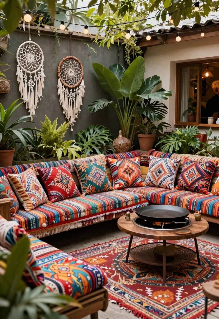 13 Stunning Patio Couch Inspiration Photos Designer Look 3. Bohemian Bliss Embrace Color and Patterns 0