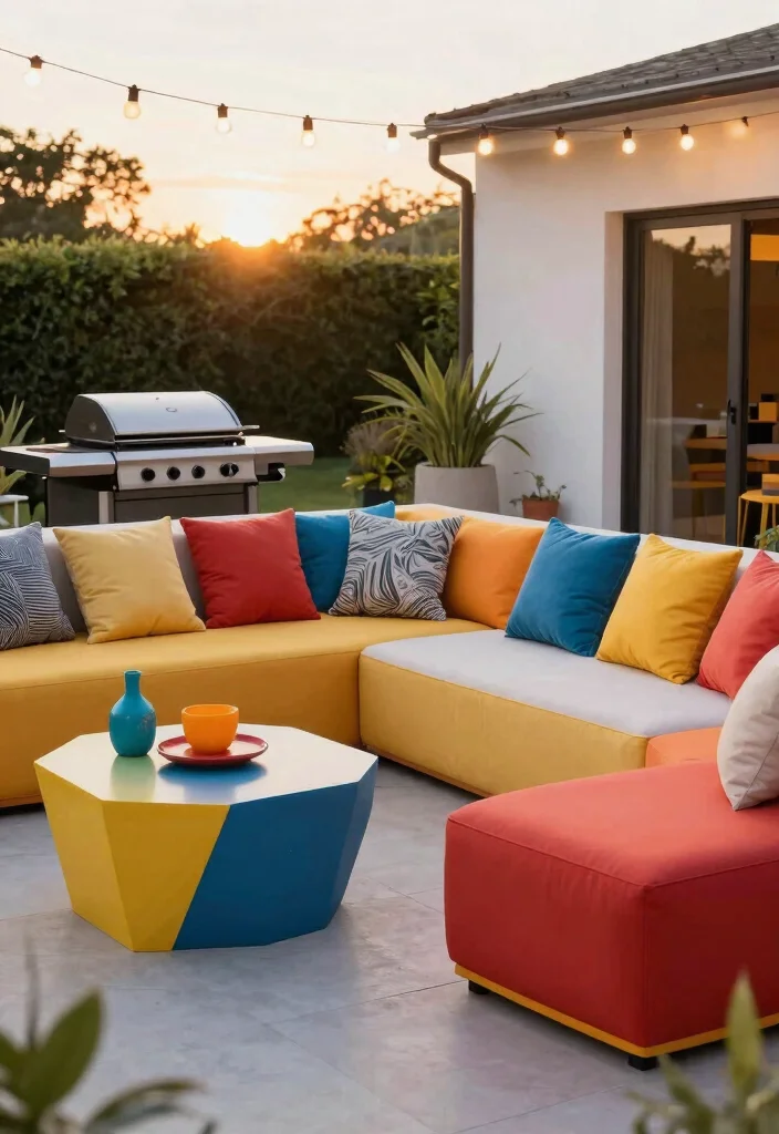 13 Stunning Patio Couch Inspiration Photos Designer Look 8. Colorful Contemporary Designs 0