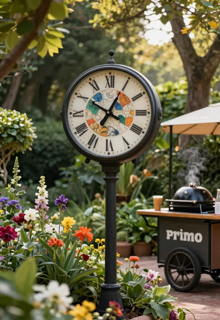 13 Unique Outdoor Clock Inspiration Photos to Pin 11. Clock with Integrated Artwork 0