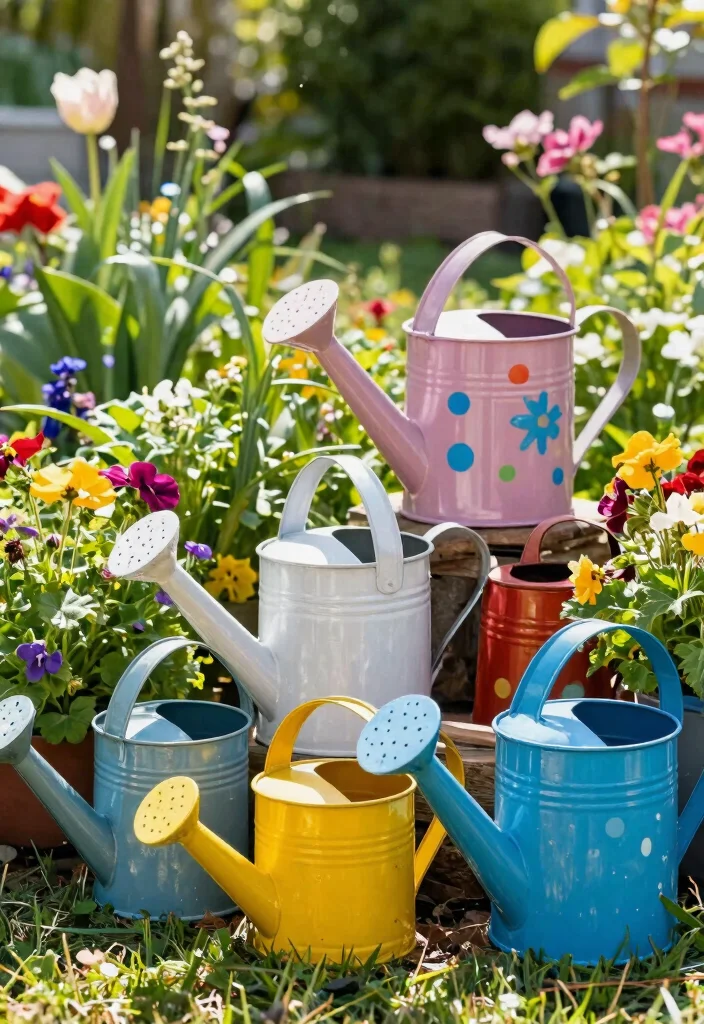 15 Beautiful Garden Tool Set Ideas for Green Thumbs 7 15 Beautiful Garden Tool Set Ideas for Green Thumbs 7. Upcycled Watering Cans 0