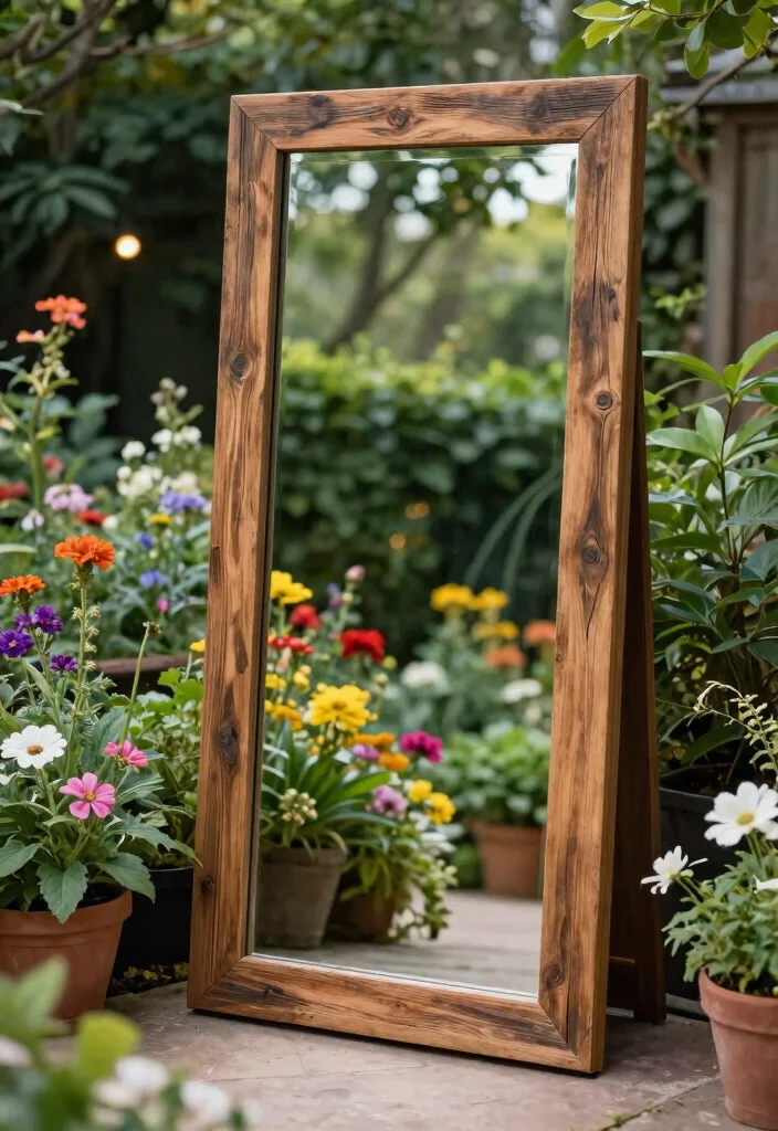 15 Beautiful Outdoor Garden Wall Art Inspiration 8. Outdoor Mirrors 0