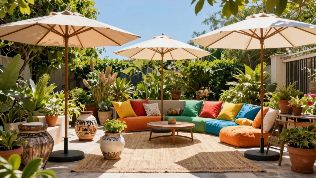 15 Beautiful Umbrella Stand Ideas for the Patio