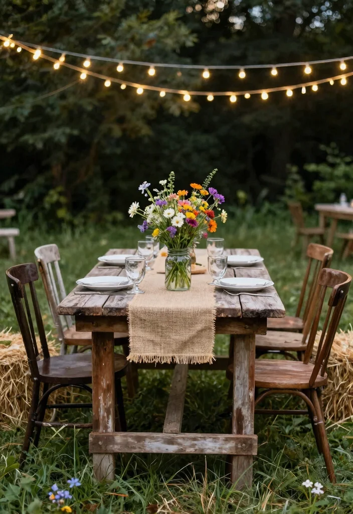 15 Best Patio Dining Table Ideas for Family BBQs 1 15 Best Patio Dining Table Ideas for Family BBQs 1. Rustic Farmhouse Charm 0
