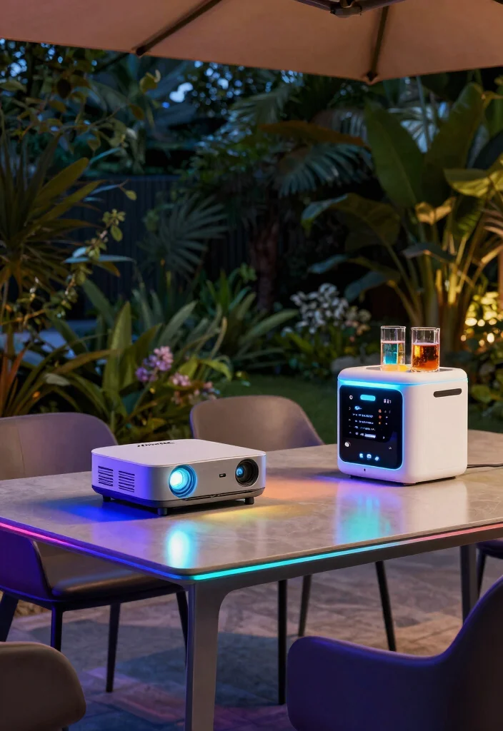 15 Best Patio Dining Table Ideas for Family BBQs 14 15 Best Patio Dining Table Ideas for Family BBQs 14. Smart Tech Integration 0