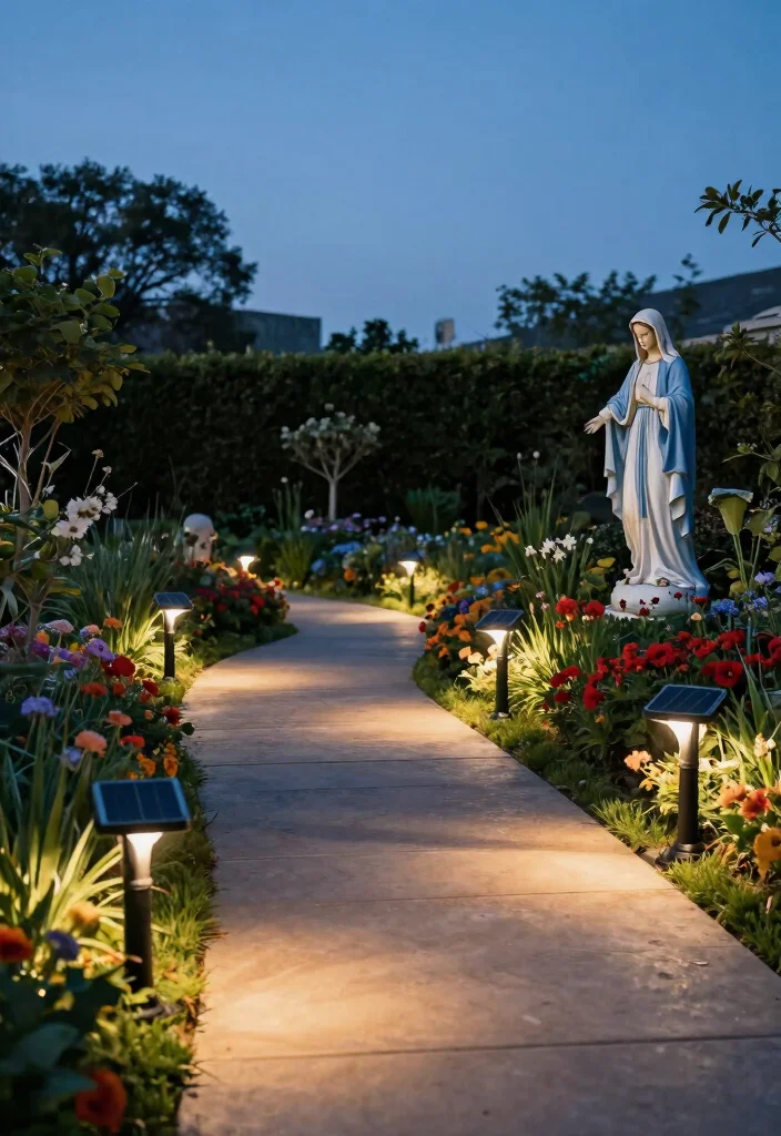 15 Bright Solar Powered Garden Path Lights Ideas 10. Ground Level Solar Path Lights 0