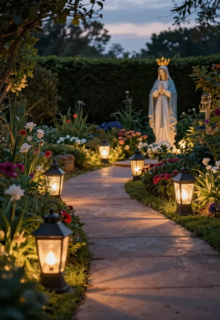 15 Bright Solar Powered Garden Path Lights Ideas 2. Solar Lanterns for a Vintage Touch 0