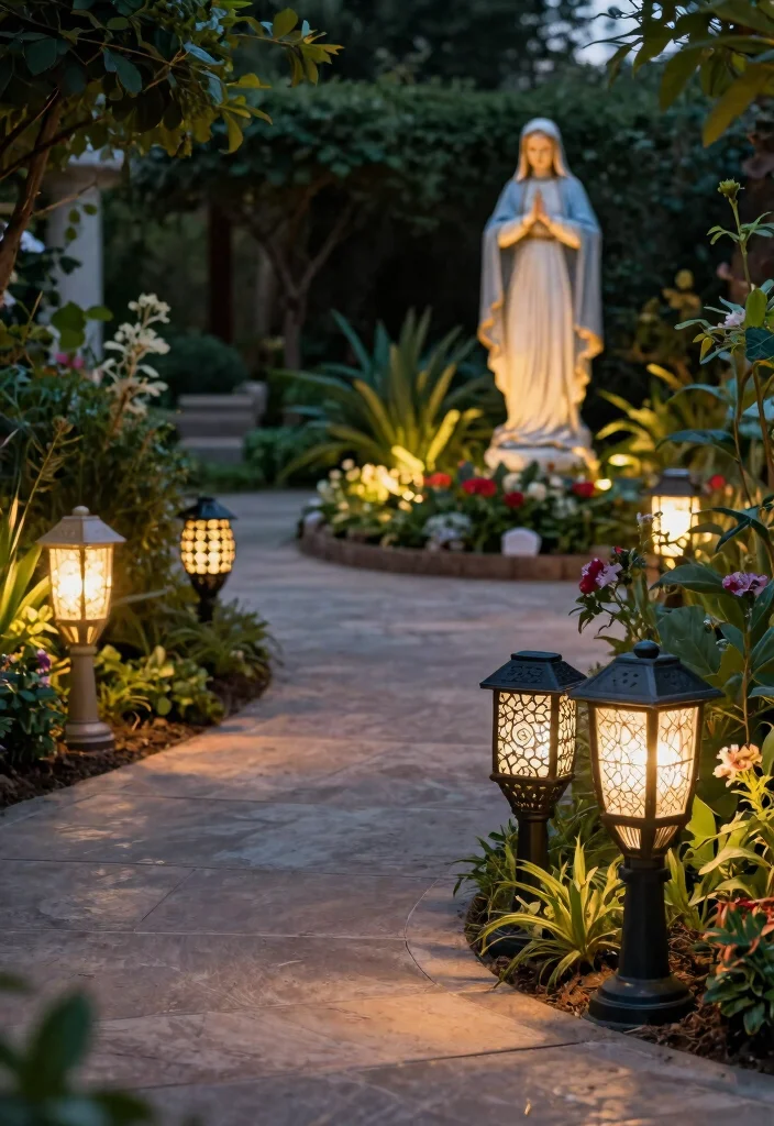 15 Bright Solar Powered Garden Path Lights Ideas 7. Decorative Solar Post Lights 0