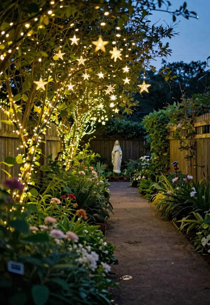 15 Bright Solar Powered Garden Path Lights Ideas 9. Solar Star String Lights 0