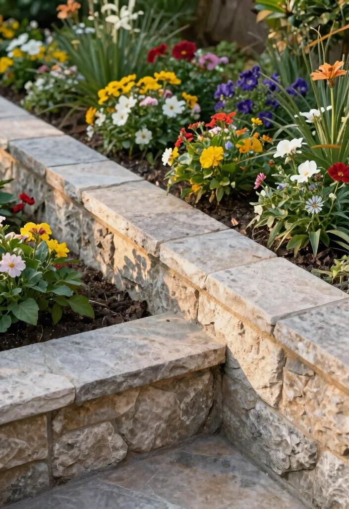 15 Clever Garden Edger Ideas for a Neat Yard 11 15 Clever Garden Edger Ideas for a Neat Yard 11. Faux Stone Edging 0