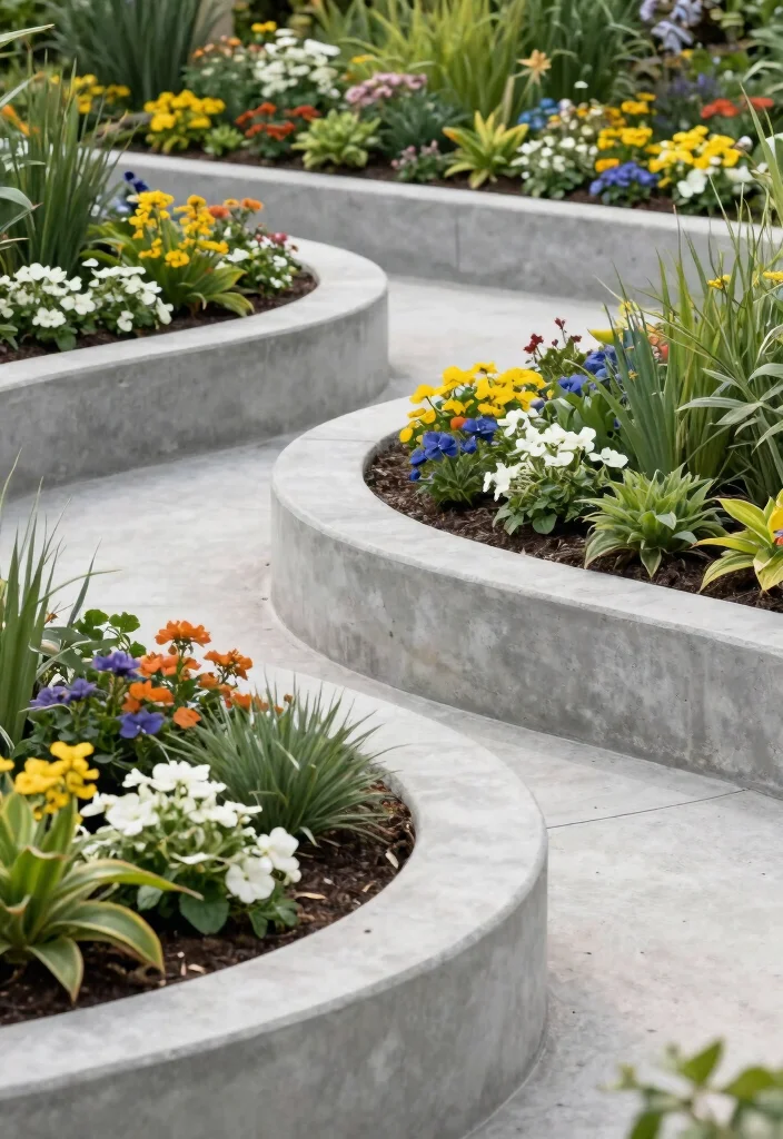 15 Clever Garden Edger Ideas for a Neat Yard 6 15 Clever Garden Edger Ideas for a Neat Yard 6. Concrete Edging 0