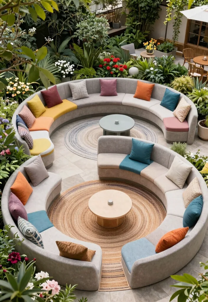15 Cozy Patio Bench Ideas for Extra Outdoor Seating 13. Modular Seating Arrangements 0