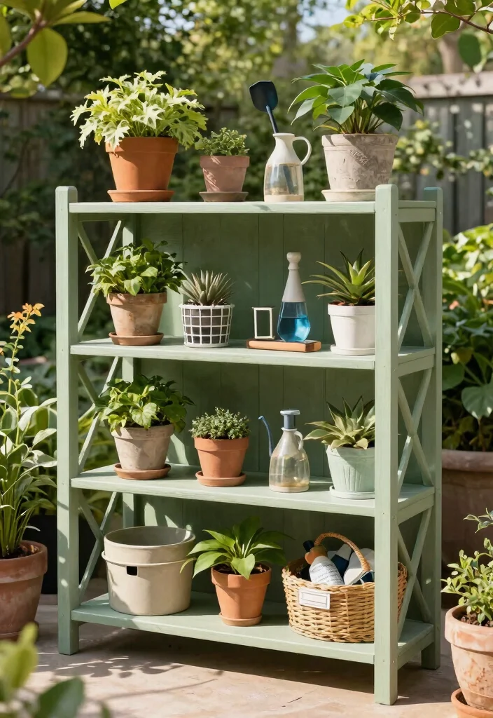 15 Creative Outdoor Shelving Ideas for Gardening Enthusiasts 13 15 Creative Outdoor Shelving Ideas for Gardening Enthusiasts 13. Multi Functional Shelf Unit 0