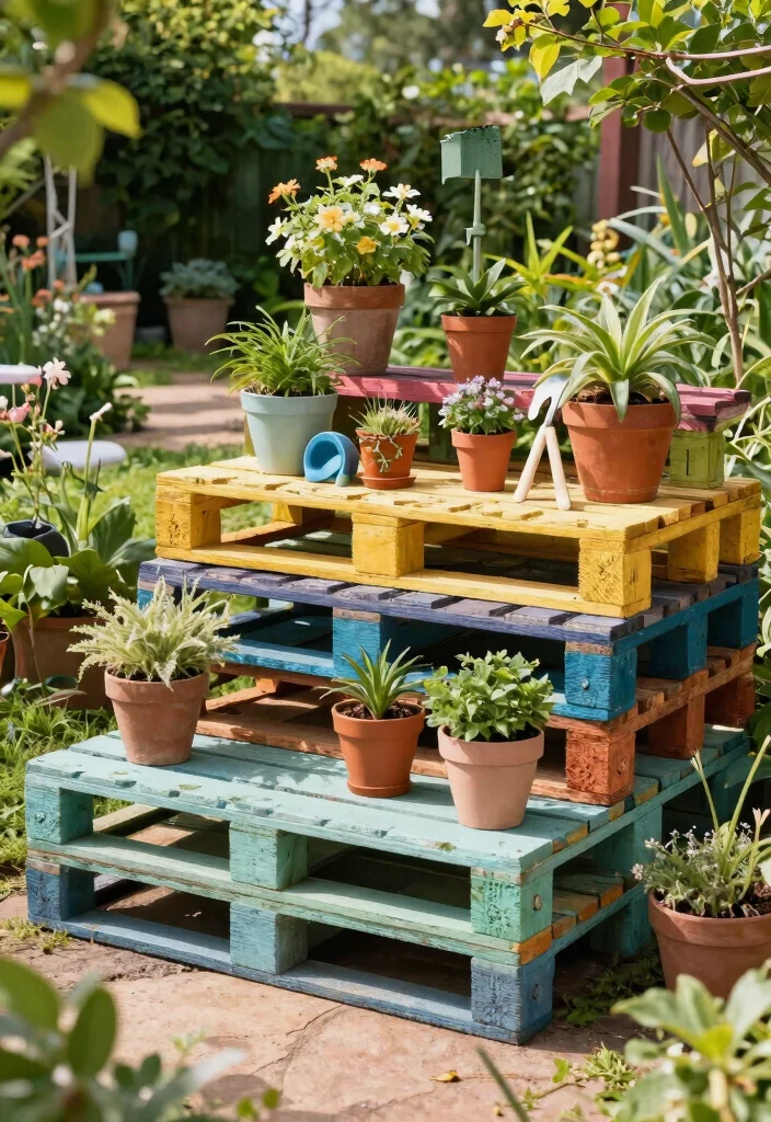 15 Creative Outdoor Shelving Ideas for Gardening Enthusiasts 2 15 Creative Outdoor Shelving Ideas for Gardening Enthusiasts 2. Upcycled Pallet Shelves 0