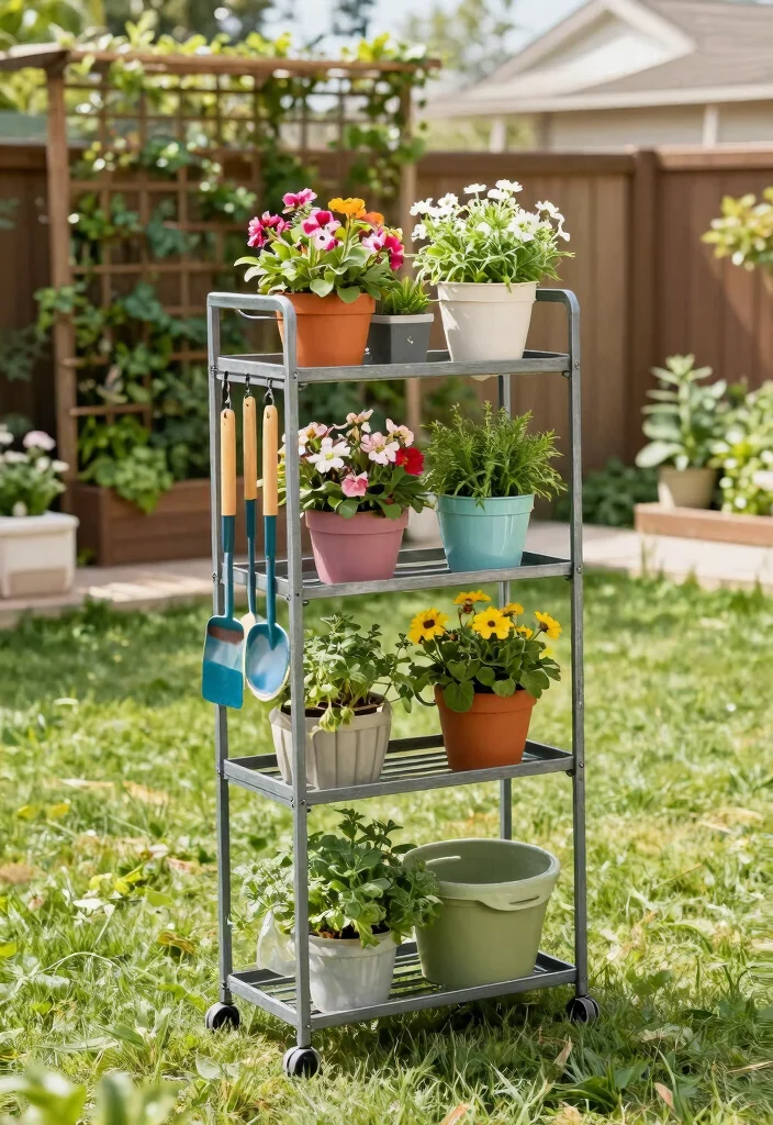 15 Creative Outdoor Shelving Ideas for Gardening Enthusiasts 3 15 Creative Outdoor Shelving Ideas for Gardening Enthusiasts 3. Vertical Garden Storage Racks 0