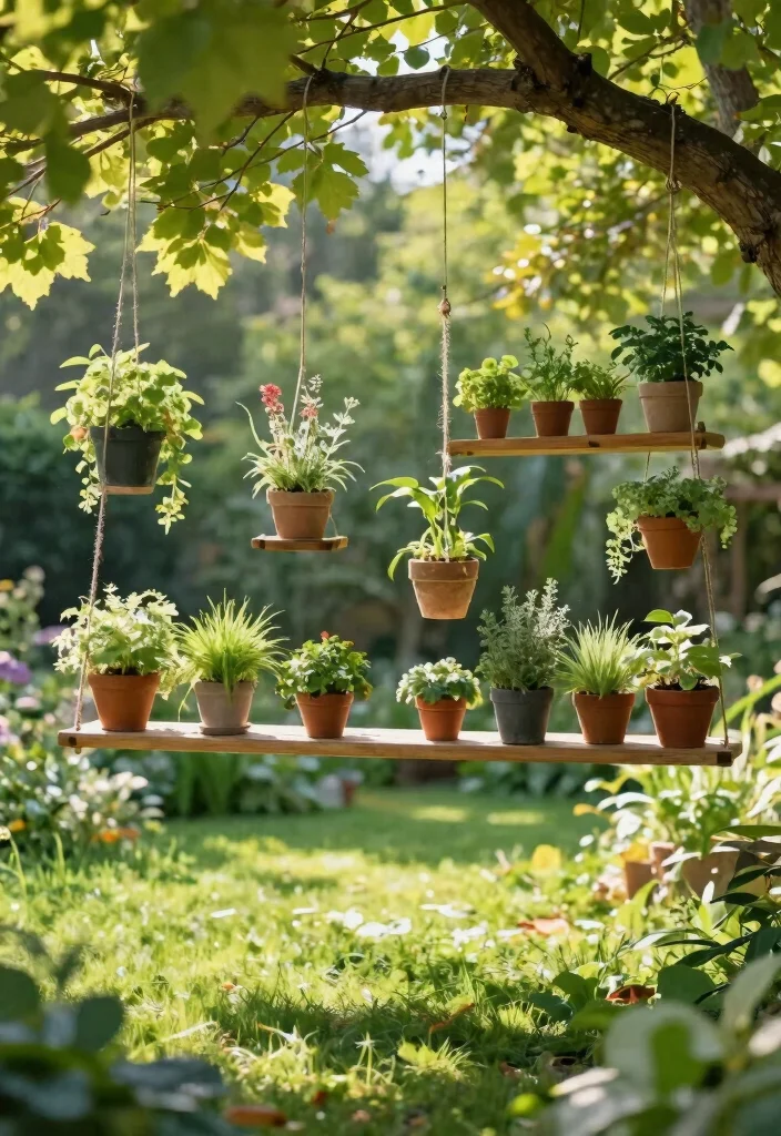 15 Creative Outdoor Shelving Ideas for Gardening Enthusiasts 5 15 Creative Outdoor Shelving Ideas for Gardening Enthusiasts 5. Hanging Shelves for Small Spaces 0