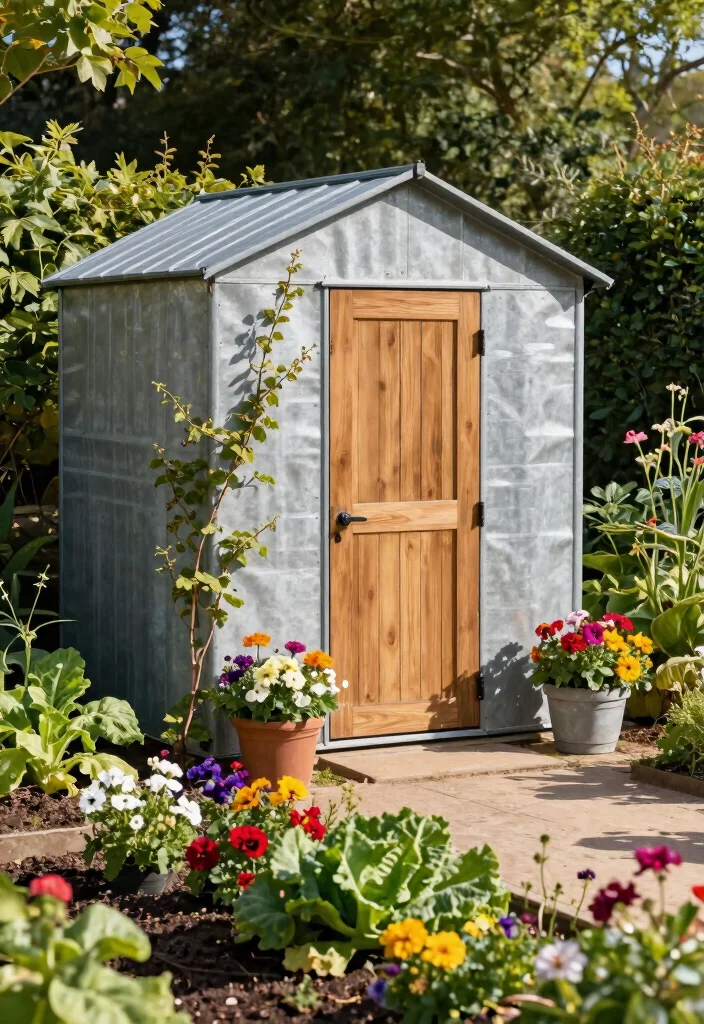 15 Durable Raised Metal Garden Bed Ideas No Rot 4. Galvanized Steel Sheds 0