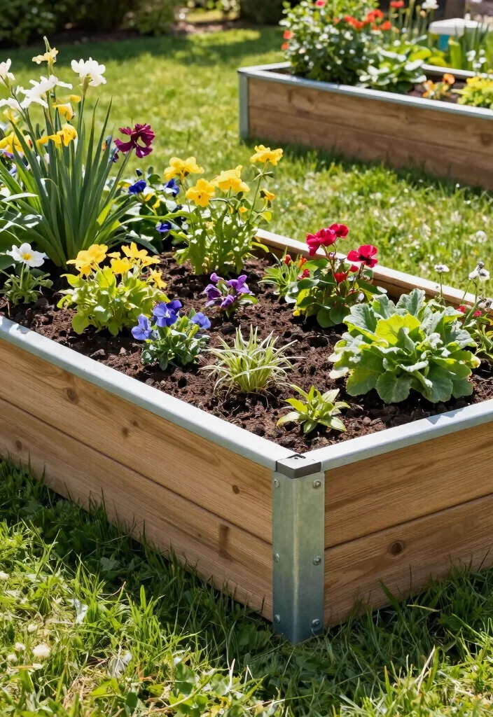 15 Durable Raised Metal Garden Bed Ideas No Rot 7. Metal Edging for Raised Beds 0
