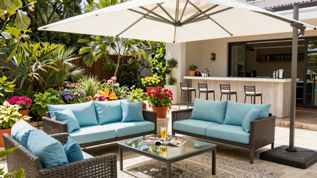 15 Huge Cantilever Umbrella Patio Ideas for Maximum Shade