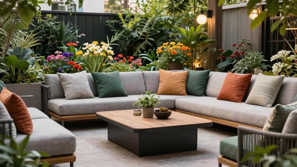 15 Modern Patio Coffee Table Ideas for Lounge Areas