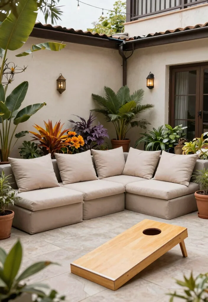 15 Pro Patio Set Up Ideas for Small Space Gardening Solutions 15. Outdoor Games and Relaxation 0