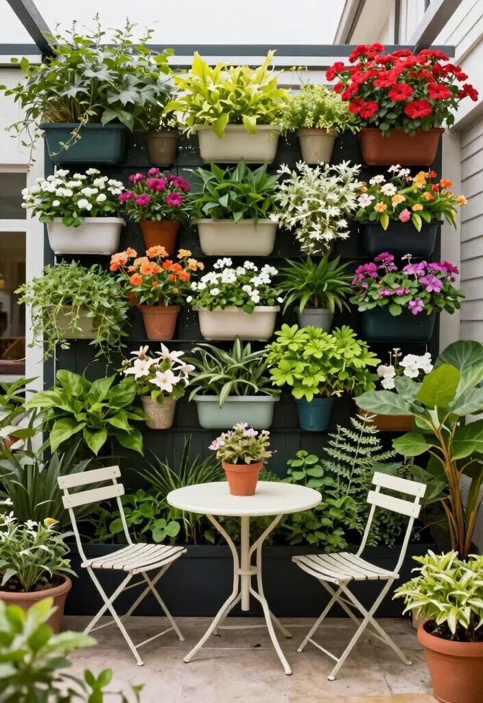 15 Pro Patio Set Up Ideas for Small Space Gardening Solutions 3. Vertical Garden Magic 0