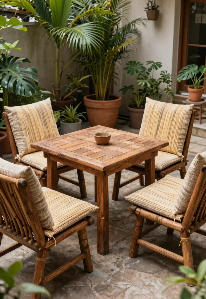 15 Pro Patio Set Up Ideas for Small Space Gardening Solutions 7. Sustainable Materials 0