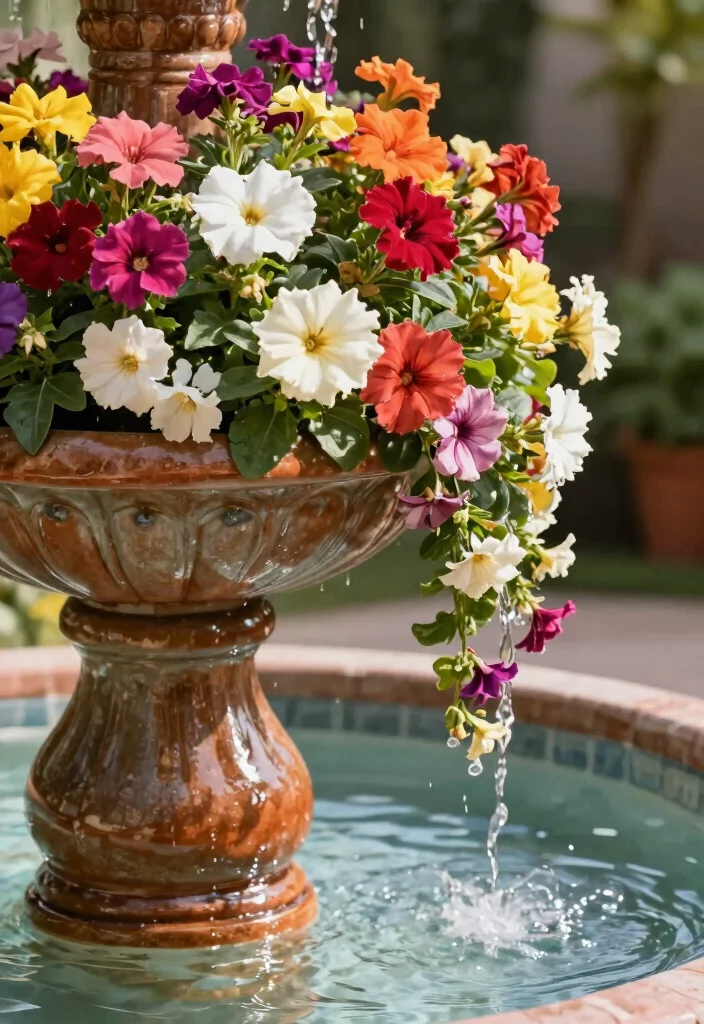 15 Relaxing Solar Fountain Ideas No Wires Needed 9. Decorative Pot Fountains 0